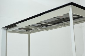 Стол CREMONA 180 KL-188 Контрастный мрамор матовый, итальянская керамика/ белый каркас, ®DISAUR в Ноябрьске - noyabrsk.mebel24.online | фото 8