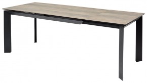 Стол CREMONA 180 KL-61 Под дерево, итальянская керамика / черный каркас, ®DISAUR в Ноябрьске - noyabrsk.mebel24.online | фото 1