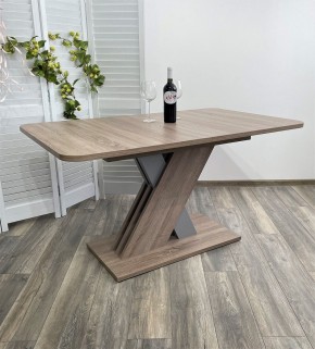 Стол EXEL 140 Дуб Трюфель/ Алюминий М-City в Ноябрьске - noyabrsk.mebel24.online | фото 3