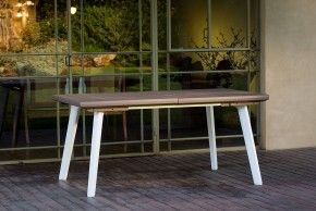 Стол Гармония раздвижной (Harmony Extendable) белый-капучино в Ноябрьске - noyabrsk.mebel24.online | фото 1