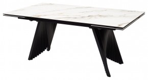 Стол IVAR 180 MARBLES KL-188 Контрастный мрамор, итальянская керамика, ®DISAUR в Ноябрьске - noyabrsk.mebel24.online | фото 1
