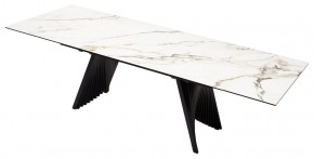 Стол IVAR 180 MARBLES KL-188 Контрастный мрамор, итальянская керамика, ®DISAUR в Ноябрьске - noyabrsk.mebel24.online | фото 5