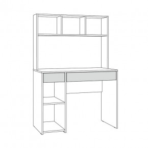 Стол компьютерный 12.77 F Комфорт (Дуб Золотой CRAFT) в Ноябрьске - noyabrsk.mebel24.online | фото 2