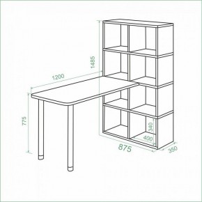 Стол компьютерный Bartolo в Ноябрьске - noyabrsk.mebel24.online | фото 3