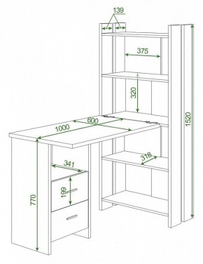 Стол компьютерный Домино Lite СТЛ-ОВ+С100Р в Ноябрьске - noyabrsk.mebel24.online | фото 2