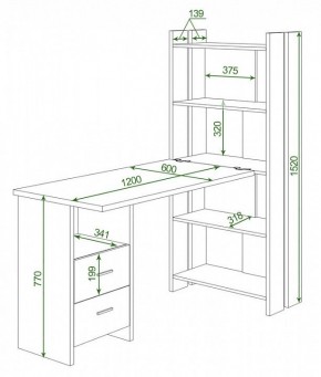 Стол компьютерный Домино Lite СТЛ-ОВ+С120Р в Ноябрьске - noyabrsk.mebel24.online | фото 2