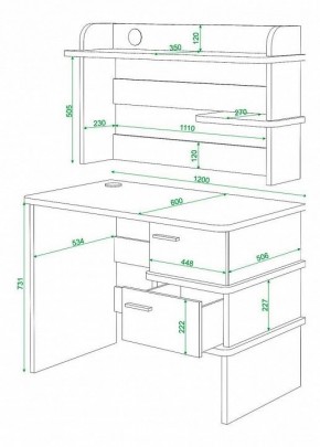 Стол компьютерный Домино нельсон СД-15 в Ноябрьске - noyabrsk.mebel24.online | фото 3