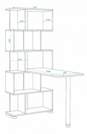 Стол компьютерный Домино нельсон СЛ-5СТ в Ноябрьске - noyabrsk.mebel24.online | фото 2