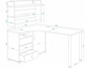 Стол компьютерный Домино нельсон СР-145М в Ноябрьске - noyabrsk.mebel24.online | фото 2