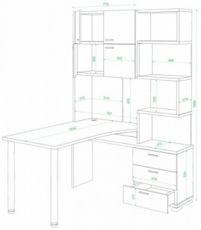 Стол компьютерный Домино нельсон СР-500М/160 в Ноябрьске - noyabrsk.mebel24.online | фото 2