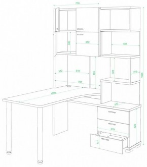 Стол компьютерный Домино нельсон СР-500М/190 в Ноябрьске - noyabrsk.mebel24.online | фото 2
