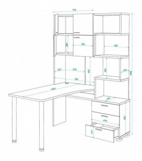 Стол компьютерный Домино нельсон СР-500М140 в Ноябрьске - noyabrsk.mebel24.online | фото 3