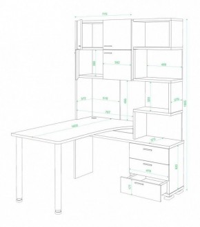 Стол компьютерный Домино нельсон СР-500М160 в Ноябрьске - noyabrsk.mebel24.online | фото 3
