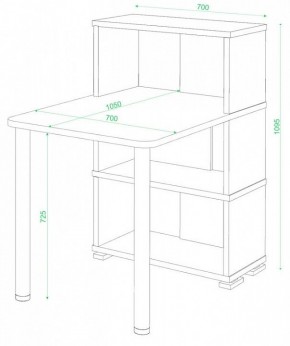 Стол компьютерный Домино СБ-10М/3 в Ноябрьске - noyabrsk.mebel24.online | фото 2