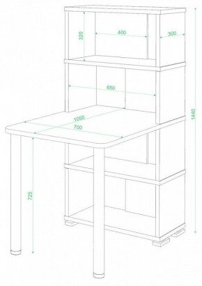 Стол компьютерный Домино СБ-10М/4 в Ноябрьске - noyabrsk.mebel24.online | фото 2