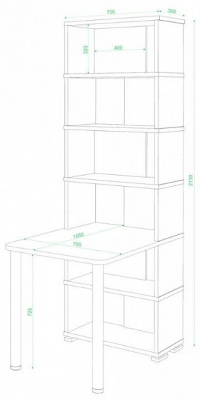 Стол компьютерный Домино СБ-10М/6 в Ноябрьске - noyabrsk.mebel24.online | фото 2