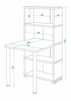Стол компьютерный Домино СБ-10М4 в Ноябрьске - noyabrsk.mebel24.online | фото 4