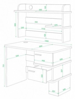 Стол компьютерный Домино СД-15 в Ноябрьске - noyabrsk.mebel24.online | фото 2