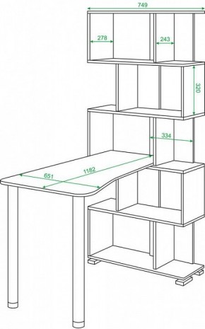 Стол компьютерный Домино СЛ-5СТ-2 в Ноябрьске - noyabrsk.mebel24.online | фото 2
