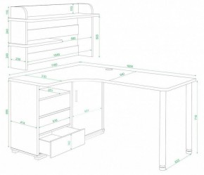 Стол компьютерный Домино СР-145М в Ноябрьске - noyabrsk.mebel24.online | фото 2