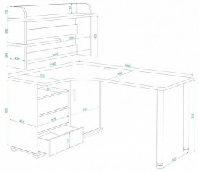 Стол компьютерный Домино СР-145М в Ноябрьске - noyabrsk.mebel24.online | фото 2