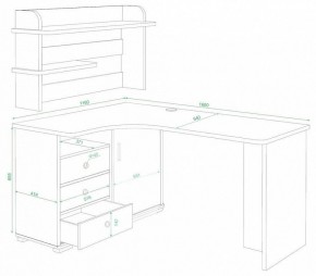 Стол компьютерный Домино СР-165 в Ноябрьске - noyabrsk.mebel24.online | фото 2