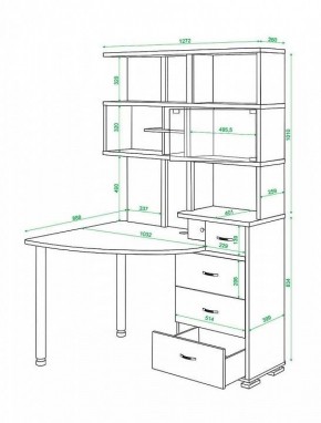 Стол компьютерный Домино СР-320 в Ноябрьске - noyabrsk.mebel24.online | фото 5