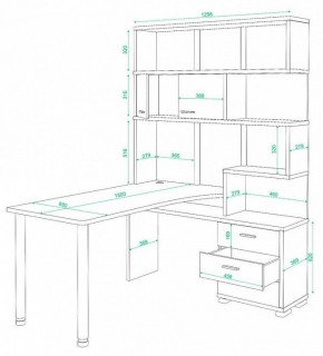 Стол компьютерный Домино СР-420/150 в Ноябрьске - noyabrsk.mebel24.online | фото 2