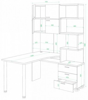 Стол компьютерный Домино СР-500М/140 в Ноябрьске - noyabrsk.mebel24.online | фото 2