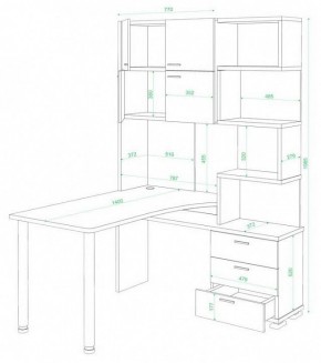 Стол компьютерный Домино СР-500М/140 в Ноябрьске - noyabrsk.mebel24.online | фото 2