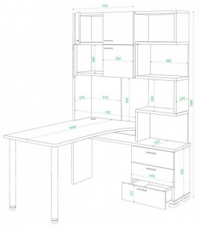 Стол компьютерный Домино СР-500М/160 в Ноябрьске - noyabrsk.mebel24.online | фото 2