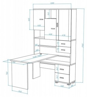 Стол компьютерный Домино СР-620/140 в Ноябрьске - noyabrsk.mebel24.online | фото 2