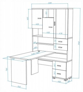 Стол компьютерный Домино СР-620-160 в Ноябрьске - noyabrsk.mebel24.online | фото 2