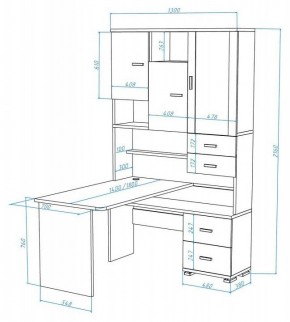 Стол компьютерный Домино СР-620/180 в Ноябрьске - noyabrsk.mebel24.online | фото 2