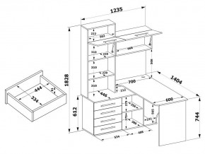 Стол компьютерный КСТ-14Л в Ноябрьске - noyabrsk.mebel24.online | фото 6