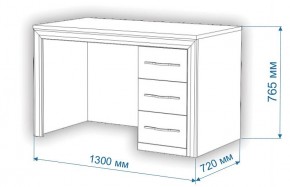 Стол компьютерный Нобиле СтЯ130+НСт130Я в Ноябрьске - noyabrsk.mebel24.online | фото 3