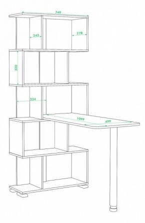 Стол компьютерный СЛ-5СТ в Ноябрьске - noyabrsk.mebel24.online | фото 2