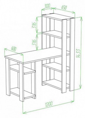 Стол компьютерный Slim СТН-145/120 в Ноябрьске - noyabrsk.mebel24.online | фото 2