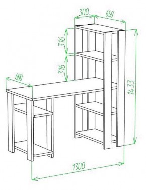 Стол компьютерный Slim СТН-145/130 в Ноябрьске - noyabrsk.mebel24.online | фото 2