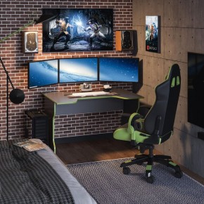 Стол компьютерный ВАРДИГ K1 120x82, антрацит/лайм в Ноябрьске - noyabrsk.mebel24.online | фото 4