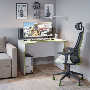 Стол компьютерный ВАРДИГ K2 100x82, белый/лайм в Ноябрьске - noyabrsk.mebel24.online | фото 4