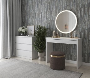 Стол косметический Энкель 100 белый в Ноябрьске - noyabrsk.mebel24.online | фото 4