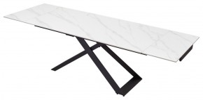Стол LIVORNO 180 MATT WHITE MARBLE SOLID CERAMIC / BLACK, ®DISAUR в Ноябрьске - noyabrsk.mebel24.online | фото 4