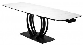 Стол MATERA 160 MARBLES KL-99 Белый мрамор матовый, итальянская керамика/ черный каркас, ®DISAUR в Ноябрьске - noyabrsk.mebel24.online | фото 8