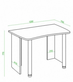 Стол офисный Домино Лайт СКЛ-Софт120 в Ноябрьске - noyabrsk.mebel24.online | фото 3