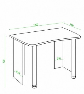 Стол офисный Домино Лайт СКЛ-Софт120 в Ноябрьске - noyabrsk.mebel24.online | фото 2