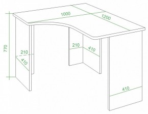 Стол письменный Домино Lite СКЛ-Угл120 в Ноябрьске - noyabrsk.mebel24.online | фото 3