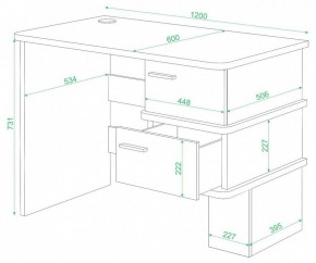 Стол письменный Домино СД-15 С в Ноябрьске - noyabrsk.mebel24.online | фото 2