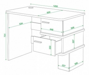 Стол письменный Домино СД-15С в Ноябрьске - noyabrsk.mebel24.online | фото 3