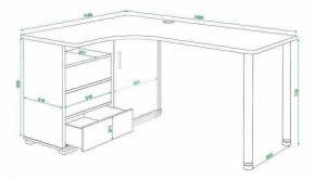 Стол письменный Домино СР-145СМ в Ноябрьске - noyabrsk.mebel24.online | фото 5